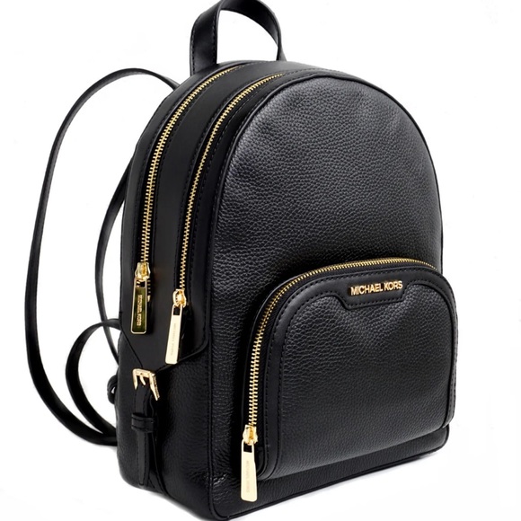 Michael Kors Jaycee Medium Pebbled Leather Backpack
Black /Golden Tone Hardware - Picture 7 of 12